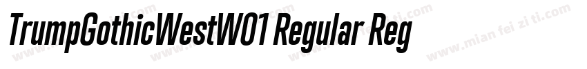 TrumpGothicWestW01 Regular Regular字体转换